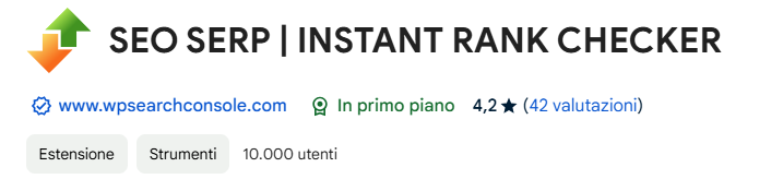 Recensioni SeoSerp Instant Rank Checker