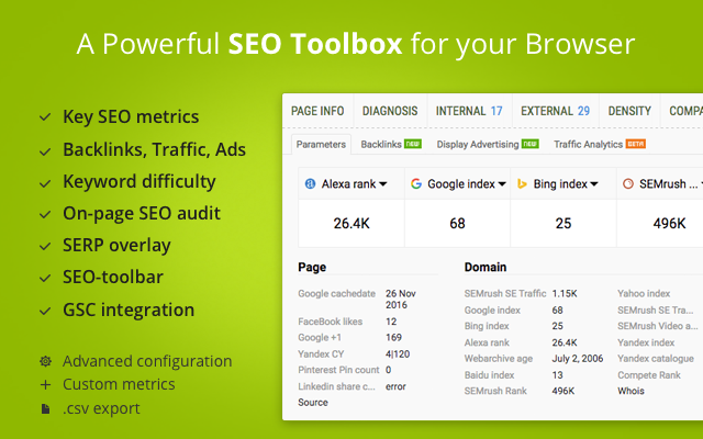 Funzione Seoquake